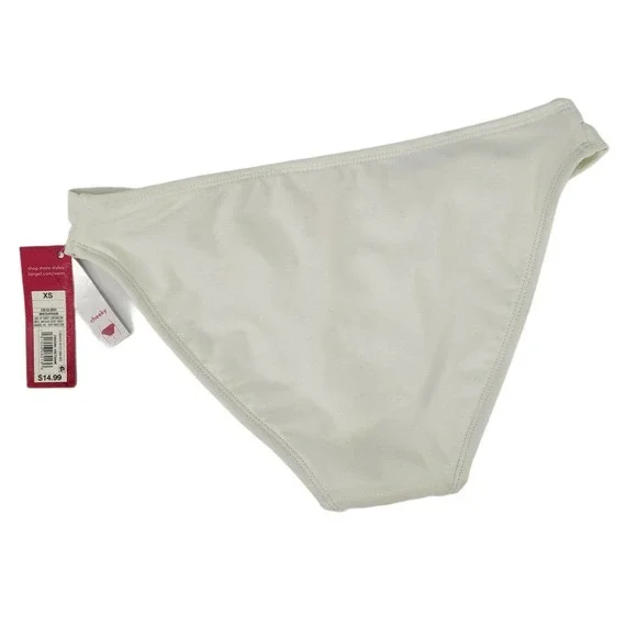 Cheeky Bikini Swim Bottom Juniors 1 Womens 00 White Strappy Sides - Picture 9 of 11